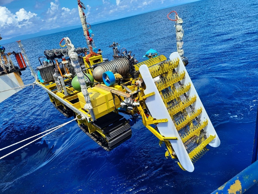 Matsya-6000, India's crewed deep-ocean submersible, during a sea trial under the Deep Ocean Mission